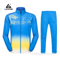 Groothandel nieuwste ontwerpmode rood en blauw tracksuit